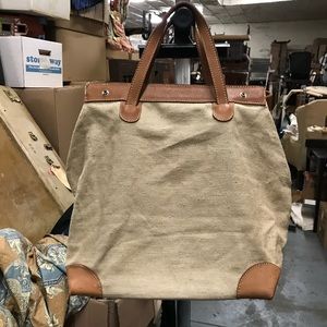 Vintage canvas tote bag